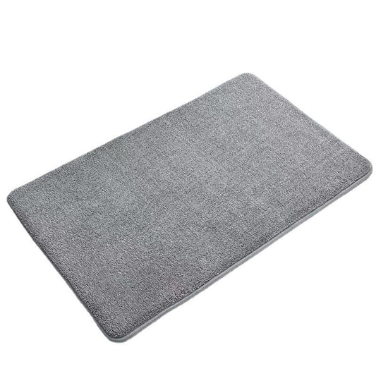 Thickened coral velvet solid color floor mat