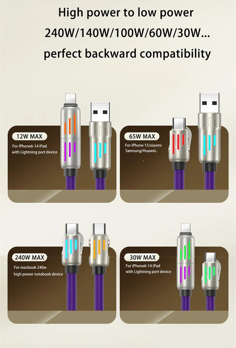 mfish 240w 4 in 1 Suitable Cable