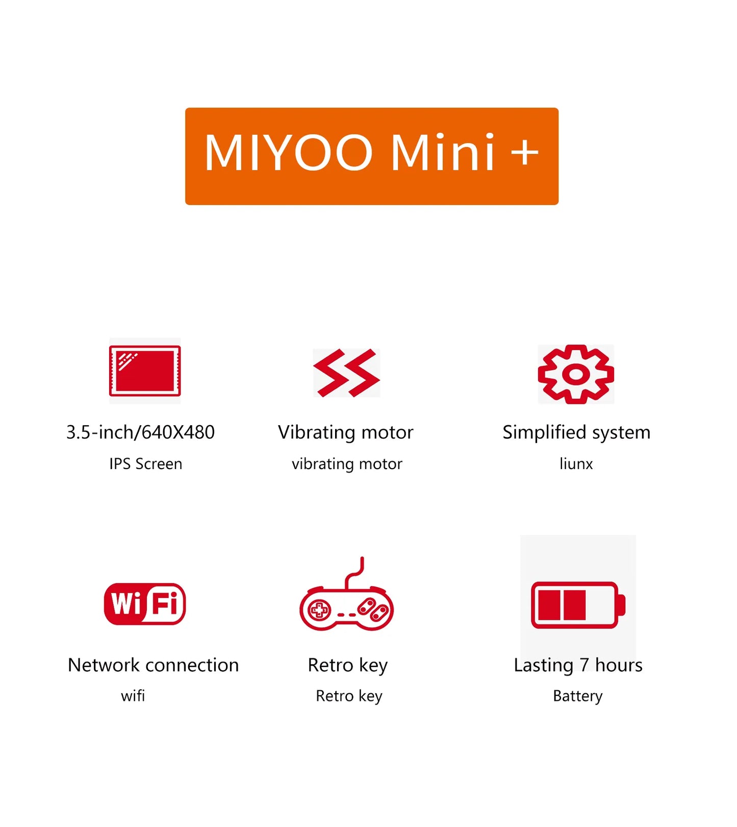 MIYOO Mini Plus Portable Retro Handheld Game Console