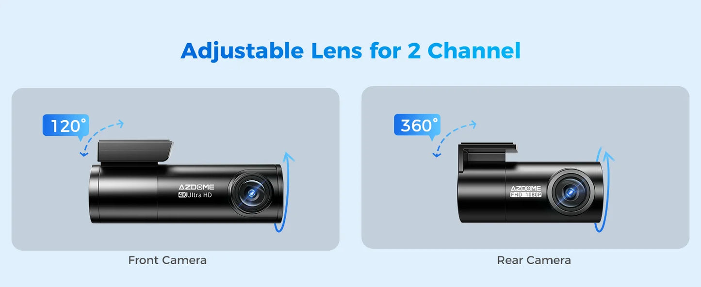 AZDOME M300S 4K Dash Cam