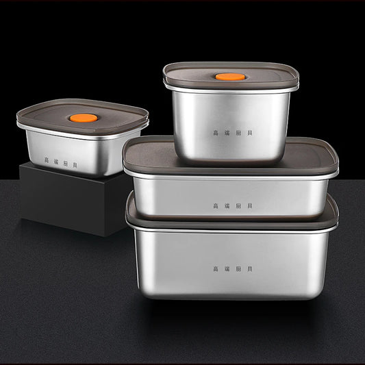 Luxury Stainless Steel Fridge Food Box