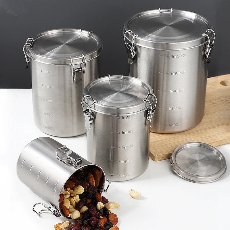 Stainless Steel Airtight Sealed Canister