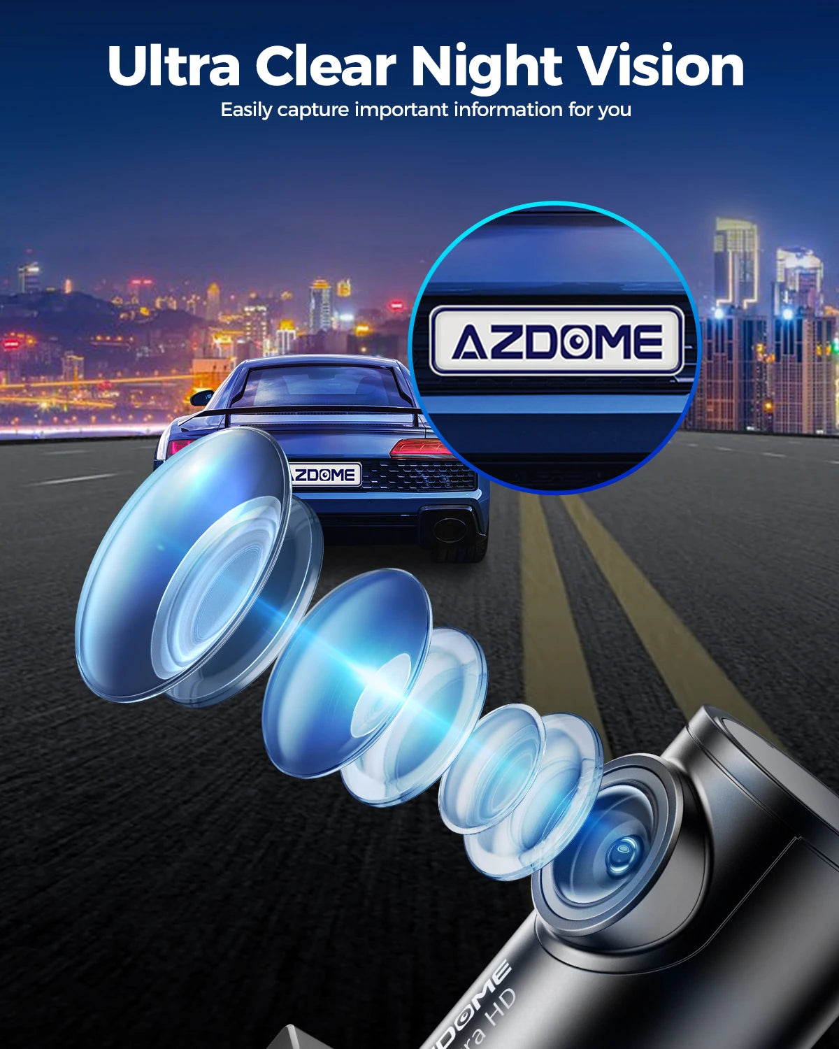 AZDOME M300S 4K Dash Cam