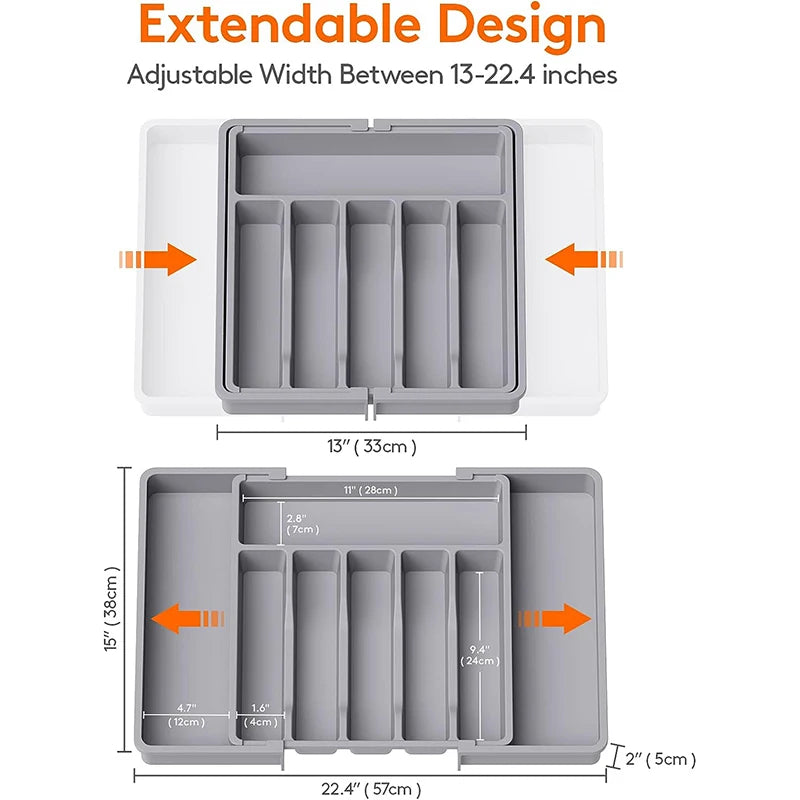 Expandable Tray Cutlery Storage