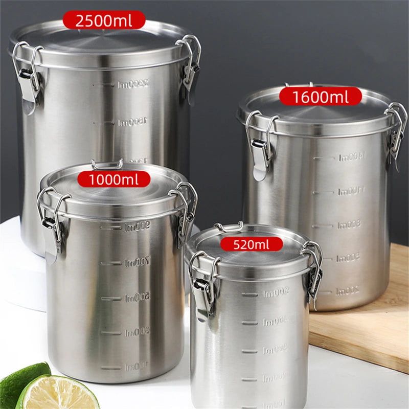 Stainless Steel Airtight Sealed Canister