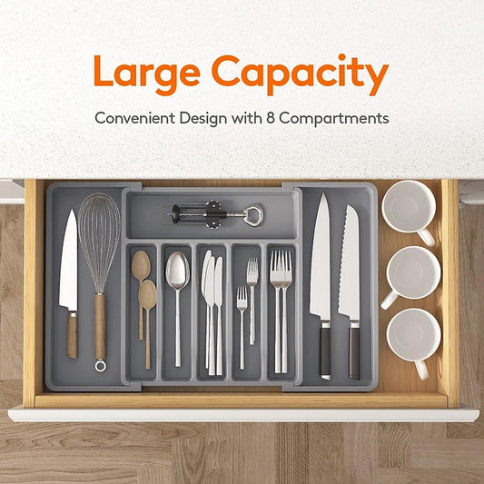 Expandable Tray Cutlery Storage