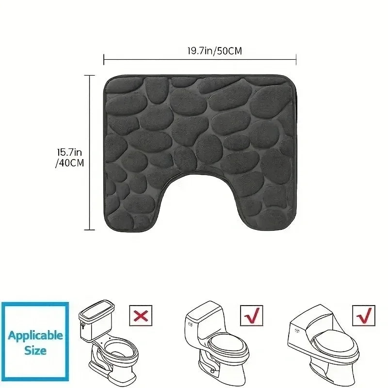 U-shaped Bathroom Mat