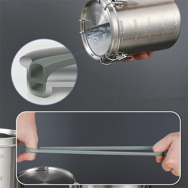 Stainless Steel Airtight Sealed Canister