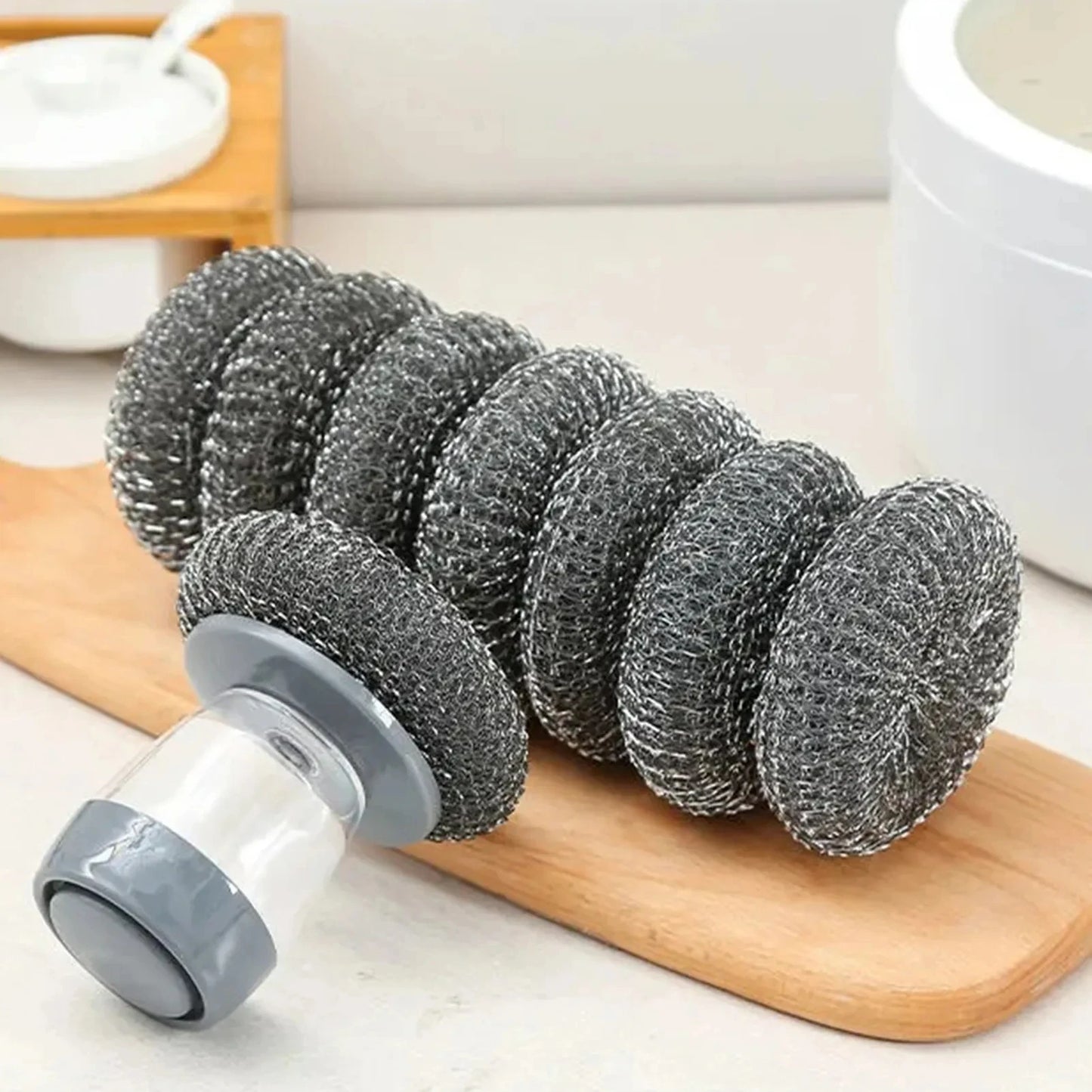 Metal Soap Scrub Brush