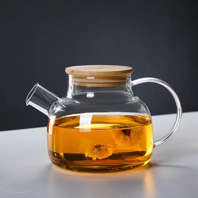 Borosilicate Glass Teapot - Bluekies