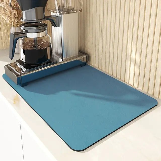 Dish Large Kitchen Absorbent Draining Mat - Bluekies