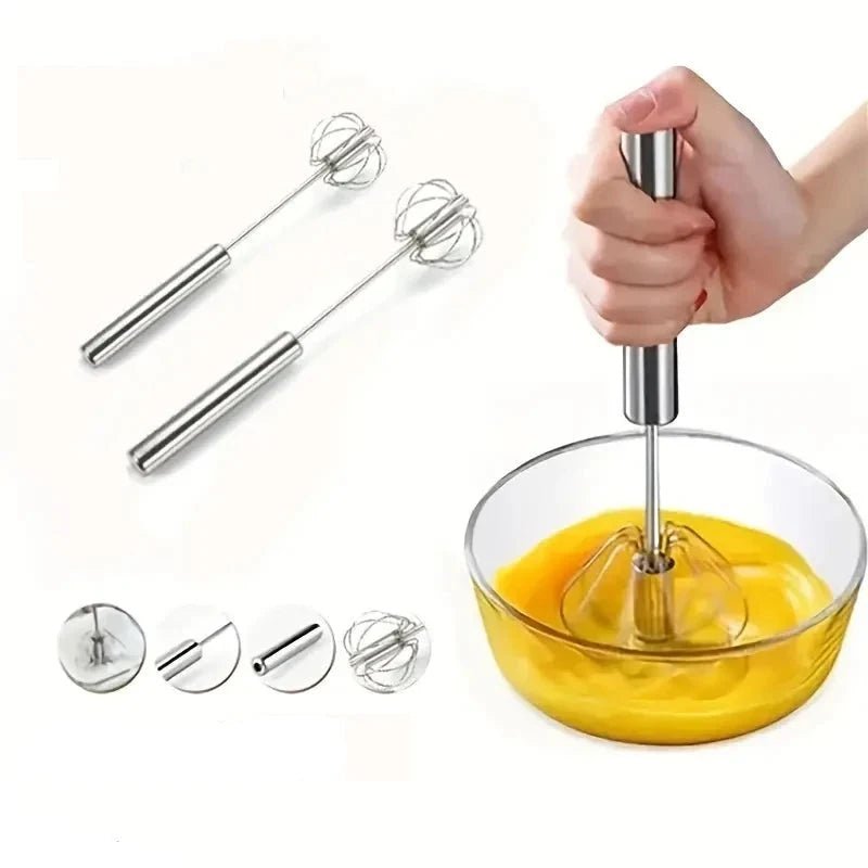 Stainless Steel Manual Egg Beater - Bluekies